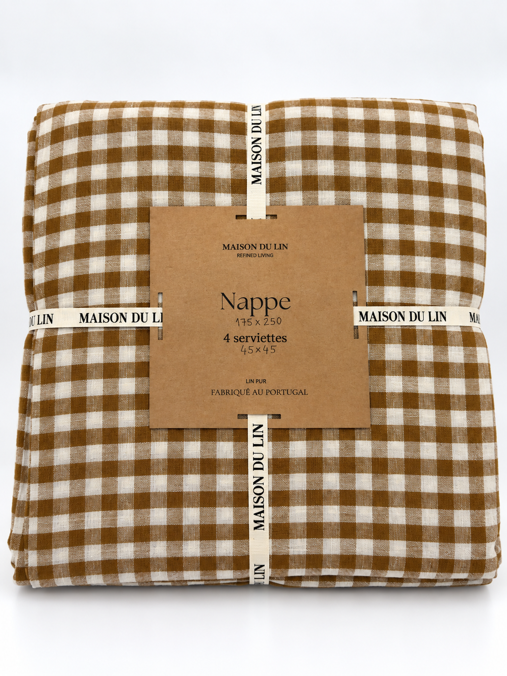 Conjunto de Toalha de Mesa com 4 Guardanapos